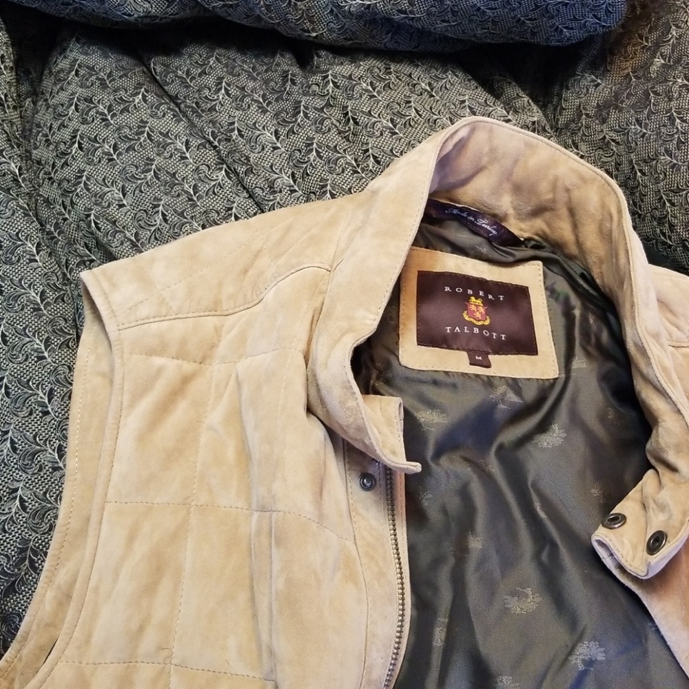 robert talbott tan suede medium vest